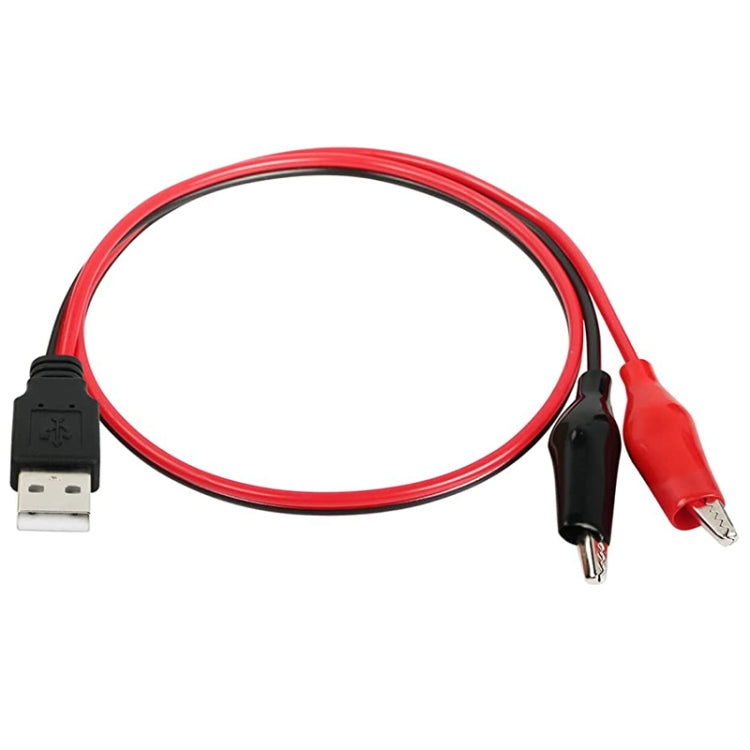 USB-A Male To 2 x Crocodile Clip Power Connection Extension Cable, Length: 0.5m, USB-A Male USB-A Male To 2 x Crocodile Clip Power Connection Extension Cable, Length: 0.5m, USB-A Male